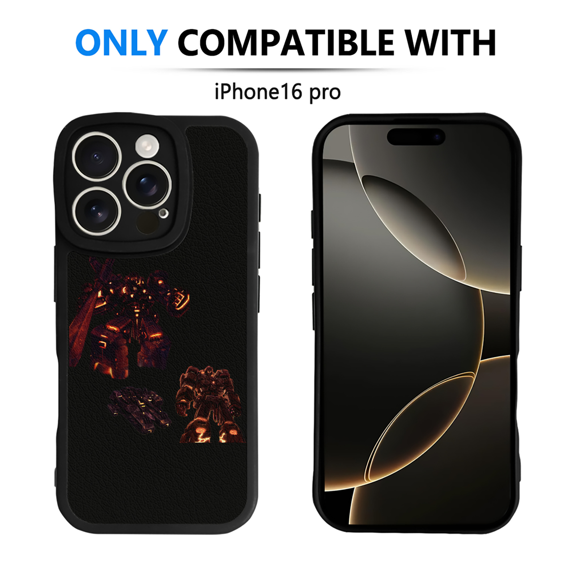 （画像用）  【iPhone 16シリーズ対応】シリコンスマホケース（レザー調） 材質：シリコン